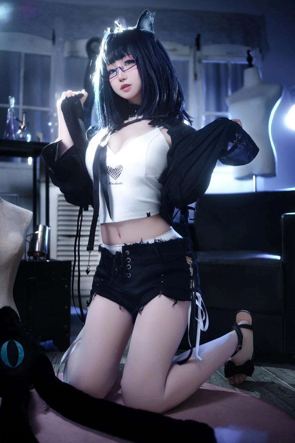 焖焖碳 - 黑茶子 [22P-286MB] tg@simisebaisi 【丝足阁】008.webp